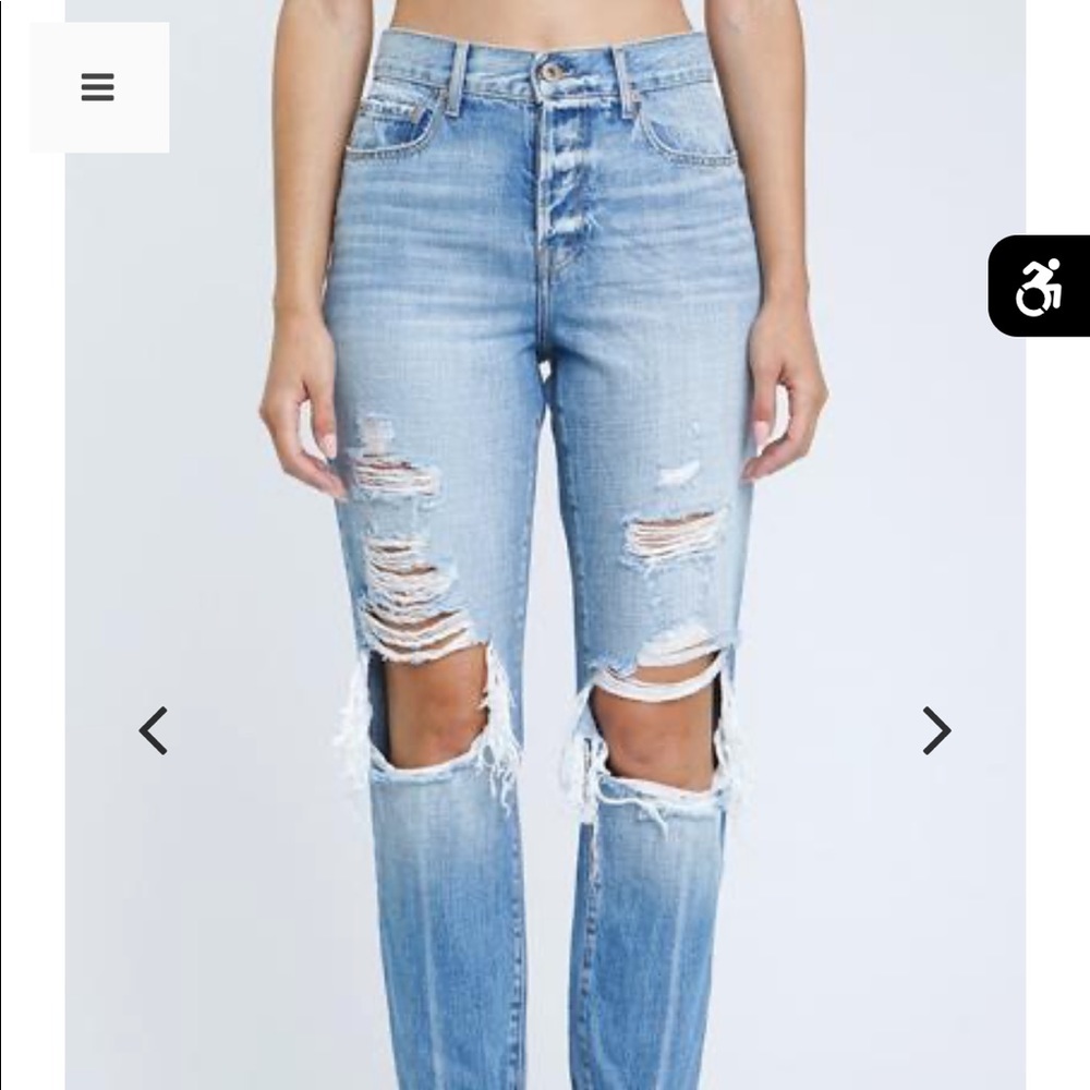 PISTOLA PRESLEY HIGH RISE JEANS VIPER BLUE SZ 27